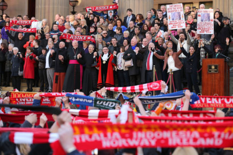 A Vigil Is Held For The 96 Victims Of Hillsborough